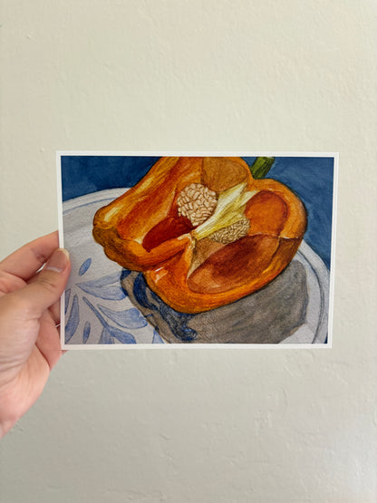 Orange Bell Pepper Print