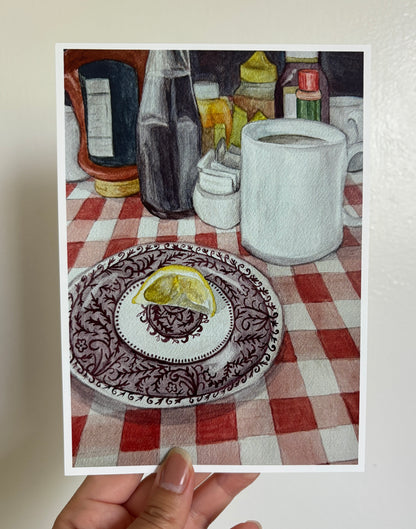 Brunch on Gingham Print
