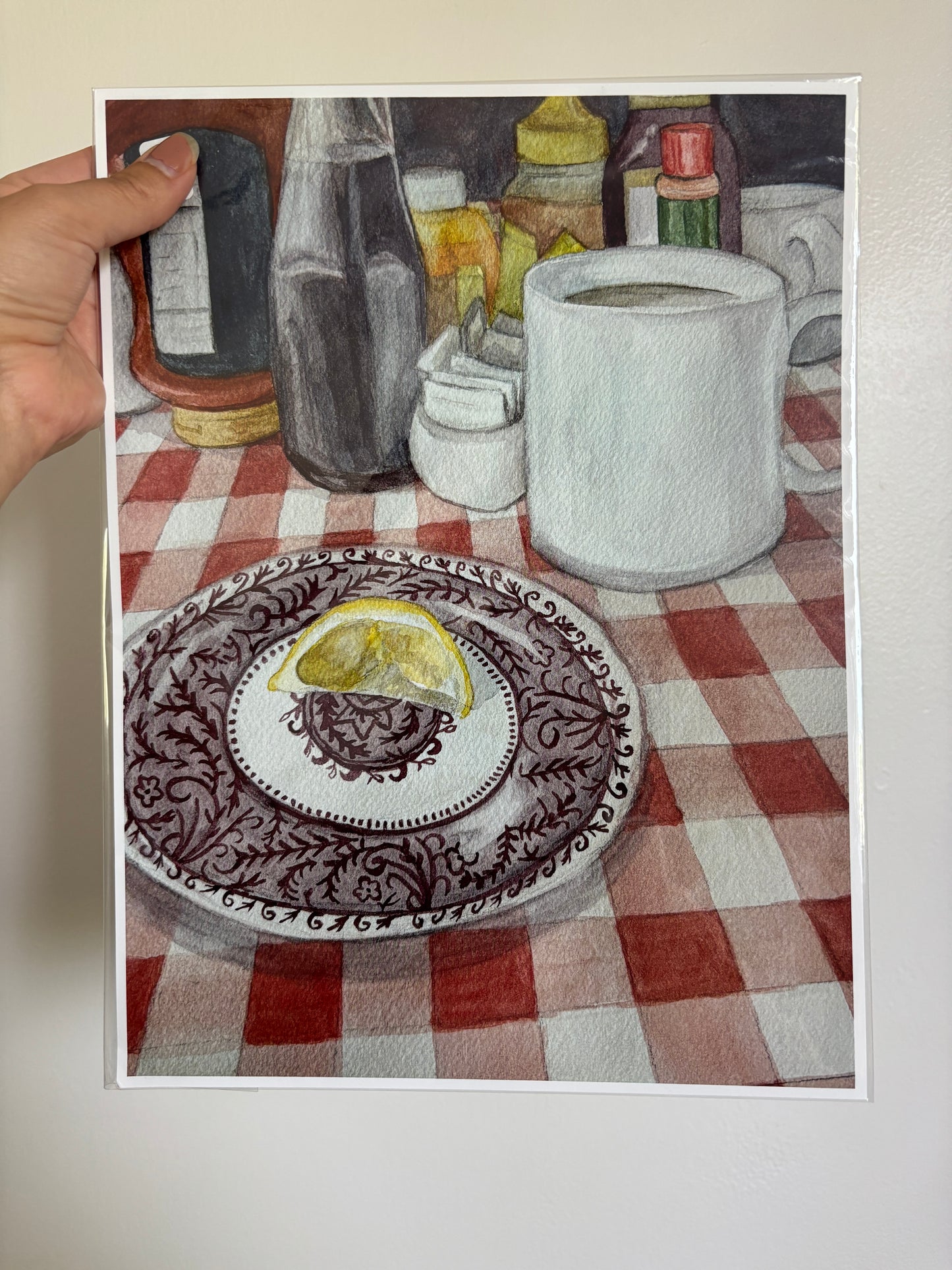 Brunch on Gingham Print