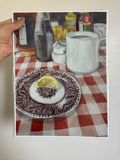 Brunch on Gingham Print
