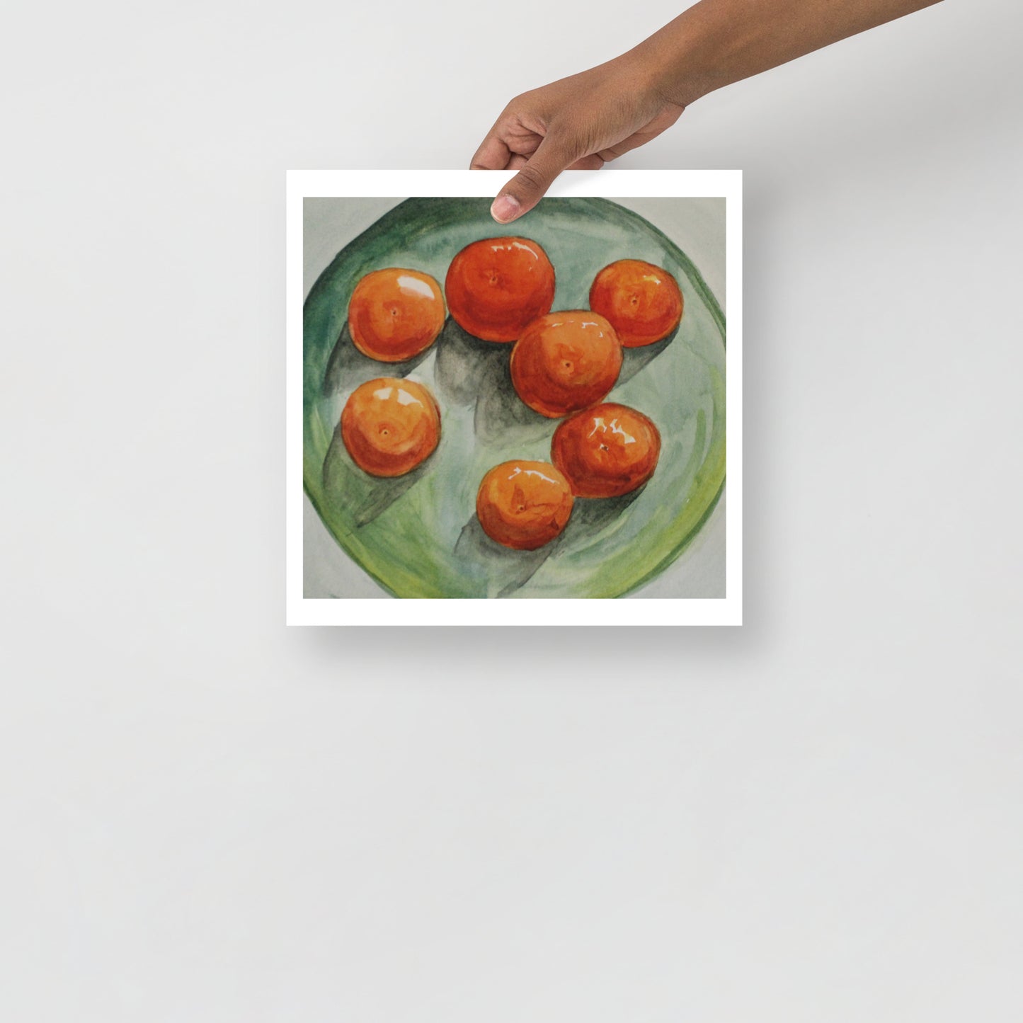 Product mockup of watercolor painting