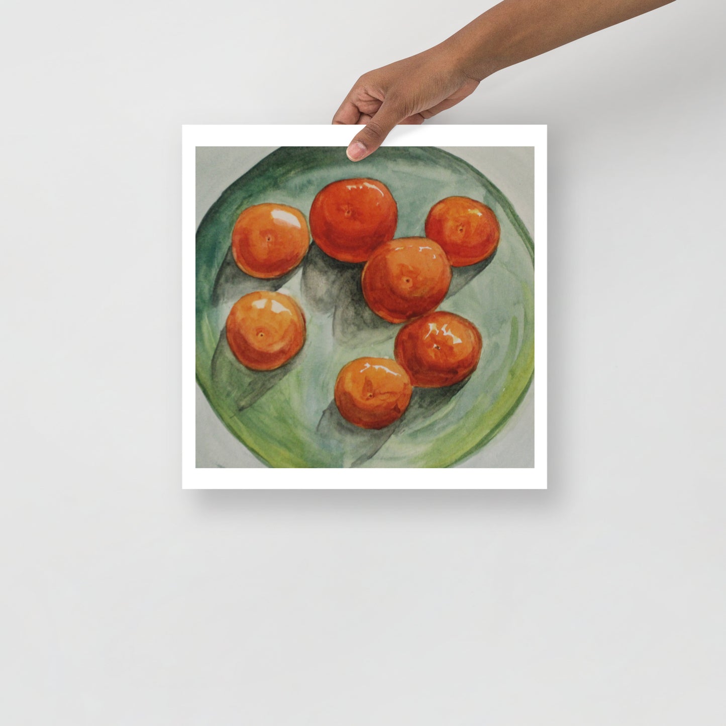 Product mockup of watercolor painting