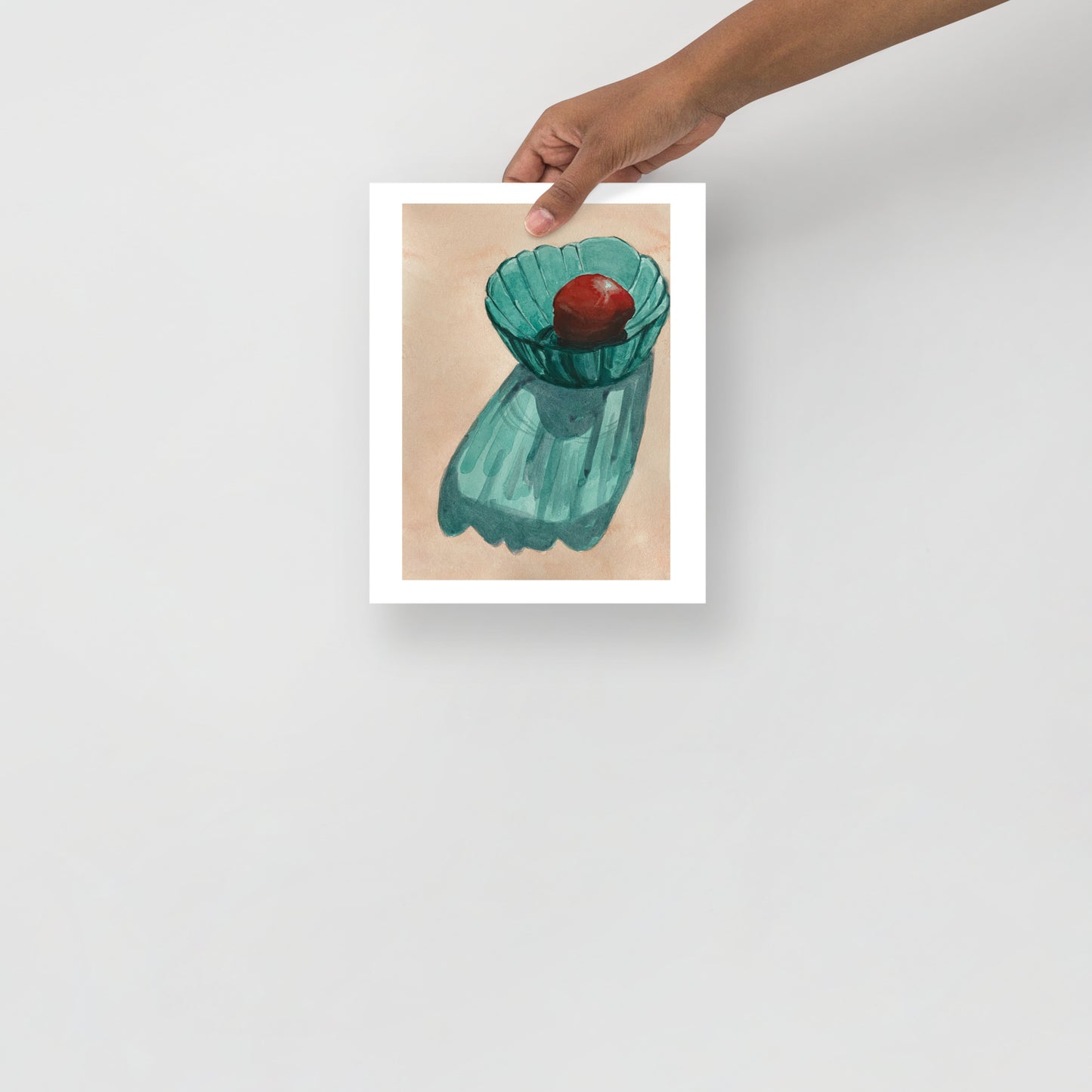 Product mockup of watercolor painting